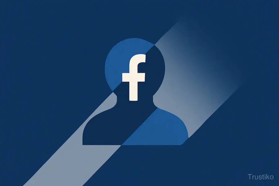 Visual guide on finding a secret or hidden Facebook profile.