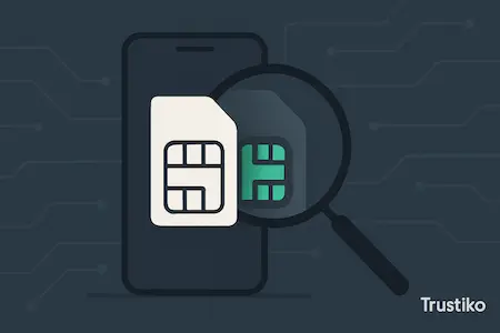 Illustration for discovering a secret SIM card