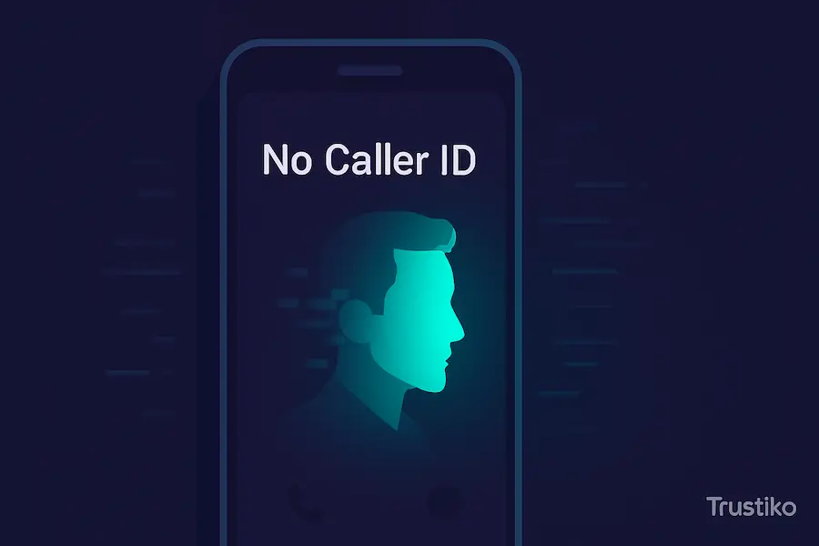 Visual guide on methods to find the identity of a 'No Caller ID' number.