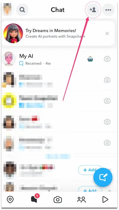 Snapchat add friends location