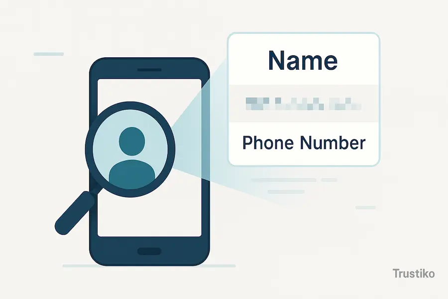 Visual guide on the reality of running a free reverse cell phone lookup with name.