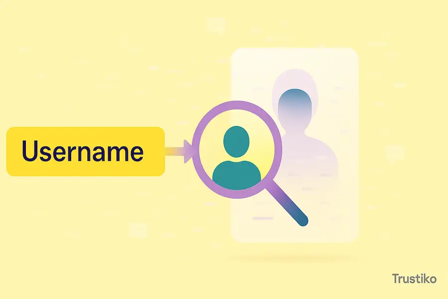 Visual guide on how to perform a Snapchat username reverse lookup.