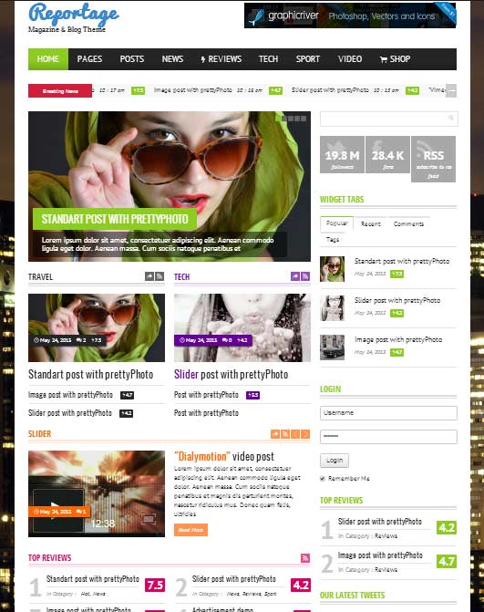 Reportage theme