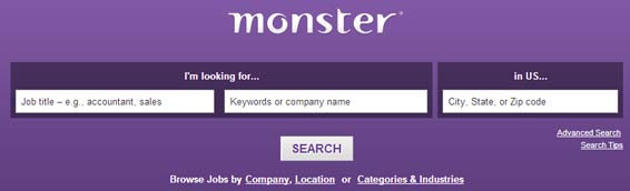 monster.com website