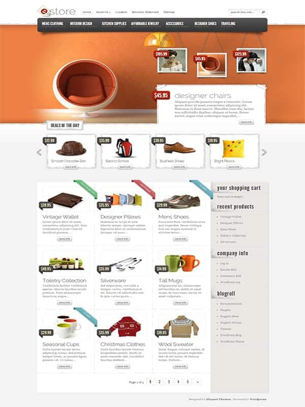 eStore theme