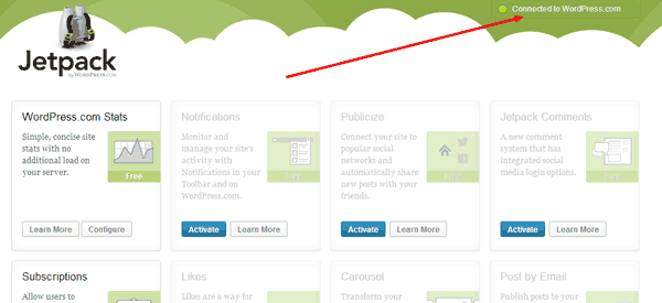 Connect JetPack Plugin to WordPress Connect JetPack Plugin to WordPress