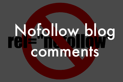 NoFollow blog comments