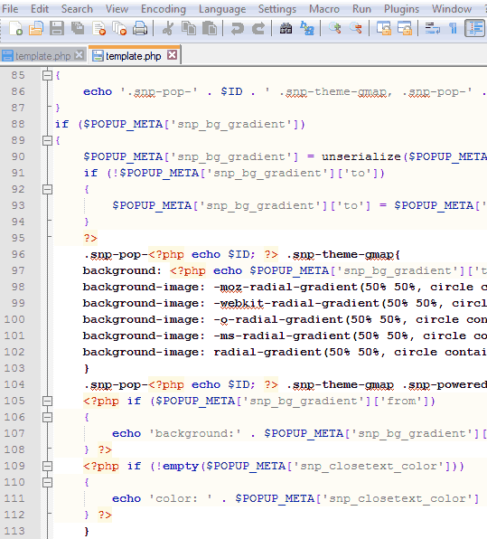 WordPress file codes edit file code