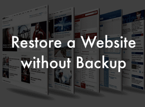 Restore a Website without Backup