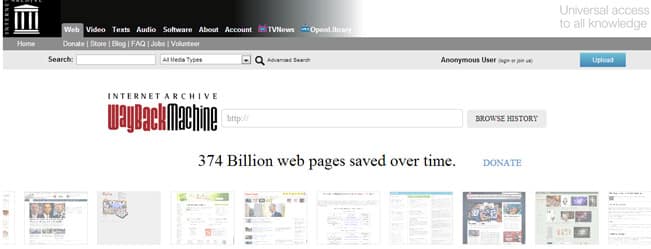 restore a website with web archive