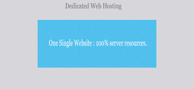 Dedicated Hosting Dedicated Hosting