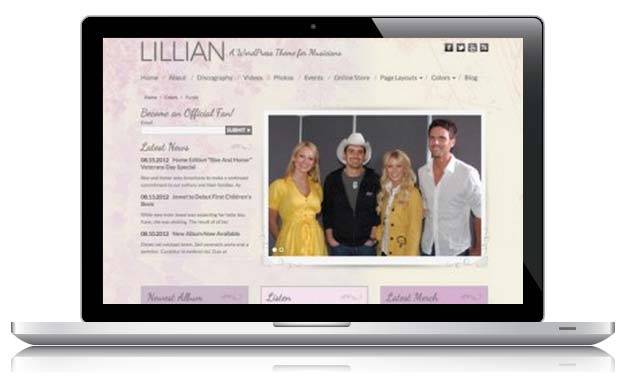 WordPress music theme