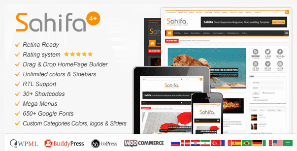 Saahifa Premium WordPress theme Sahifa