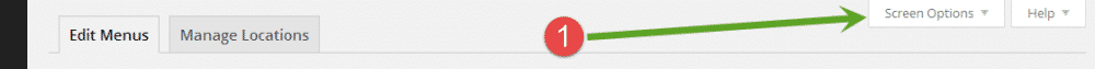 WordPress menu links