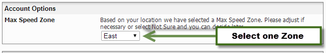 Inmotionhosting Max Speed Zone