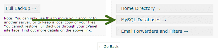 MySQL Backup