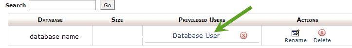 database user