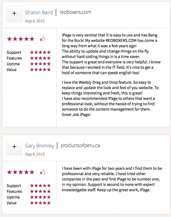 iPage customer reviews