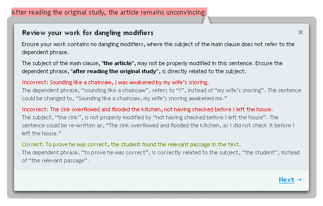 Grammarly for students