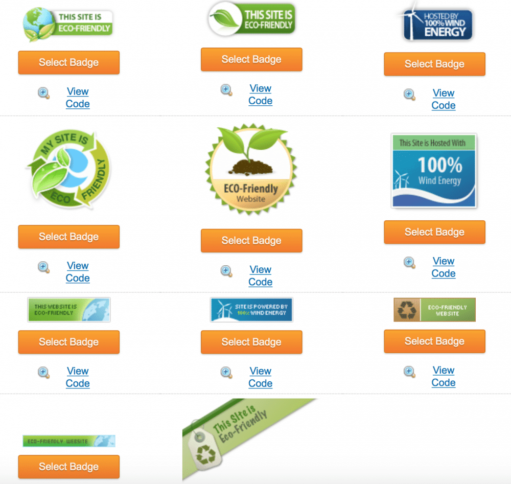 iPage Green Badges