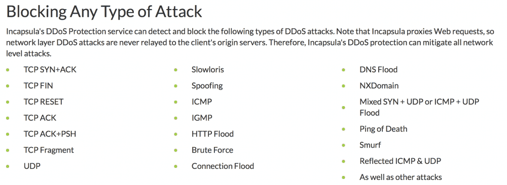 Blocking DDoS attacks