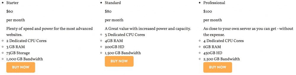 Semi Dedicated Server plans
