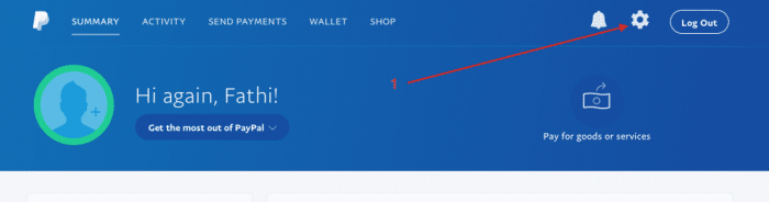PayPal user account