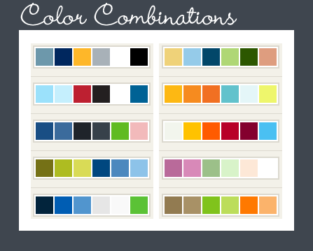 Website design colors mixing