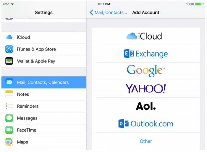email options