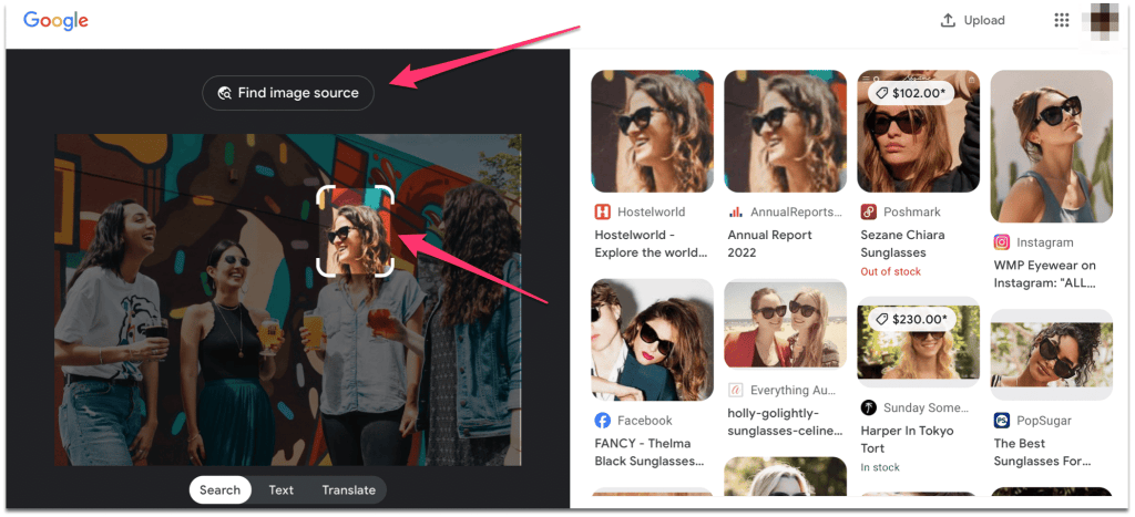 Identifying someone in a picture with Google